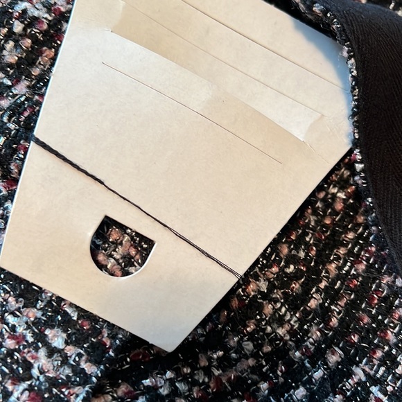 Banana Republic plum and black chenille tweed wrap jacket - Picture 5 of 5